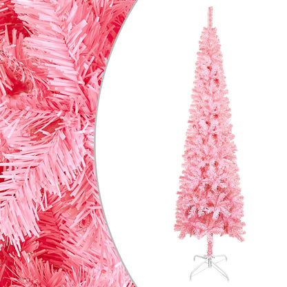 Vidaxl Árbol De Navidad Delgado Rosa 120 Cm_0