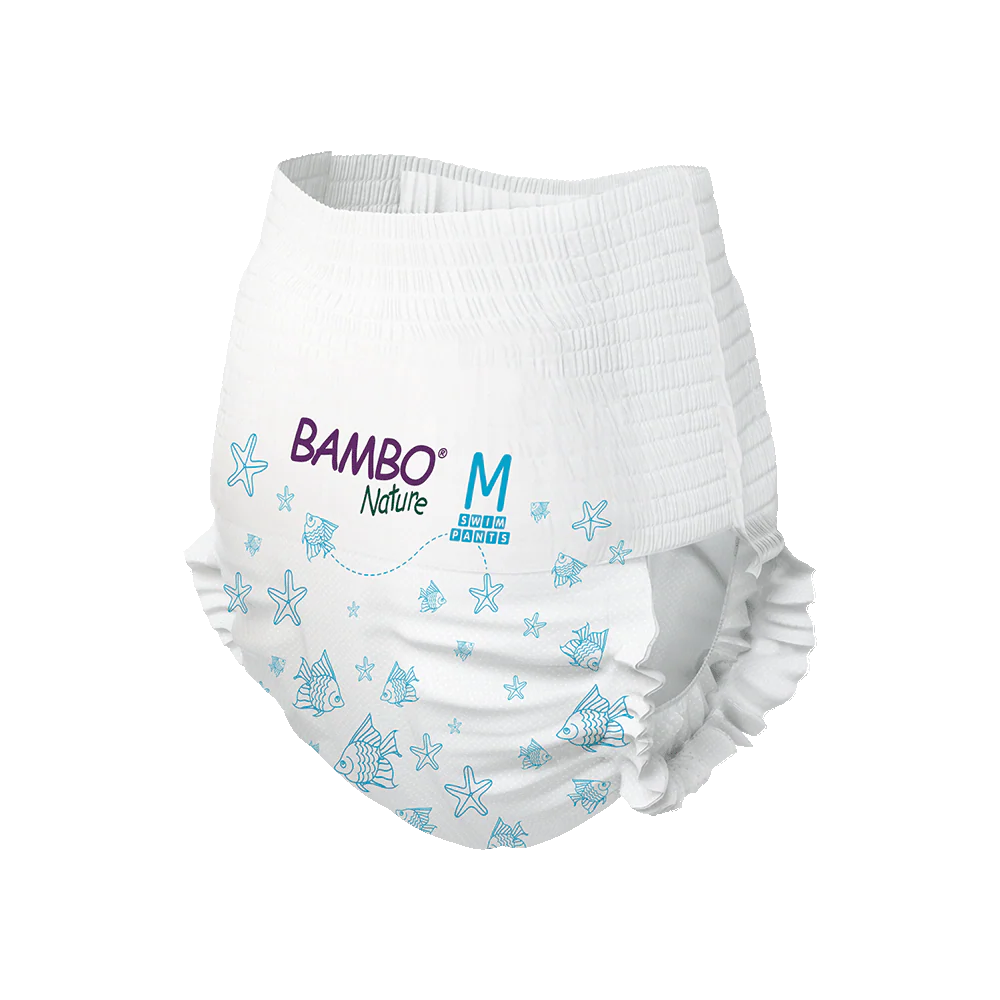 Fraldas Bambo Nature Water Pants Tamanho M (+ 12 Kg) Bambo Nature 12 unidades
