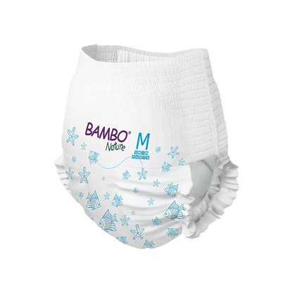 Fraldas Bambo Nature Water Pants Tamanho M (+ 12 Kg) Bambo Nature 12 unidades