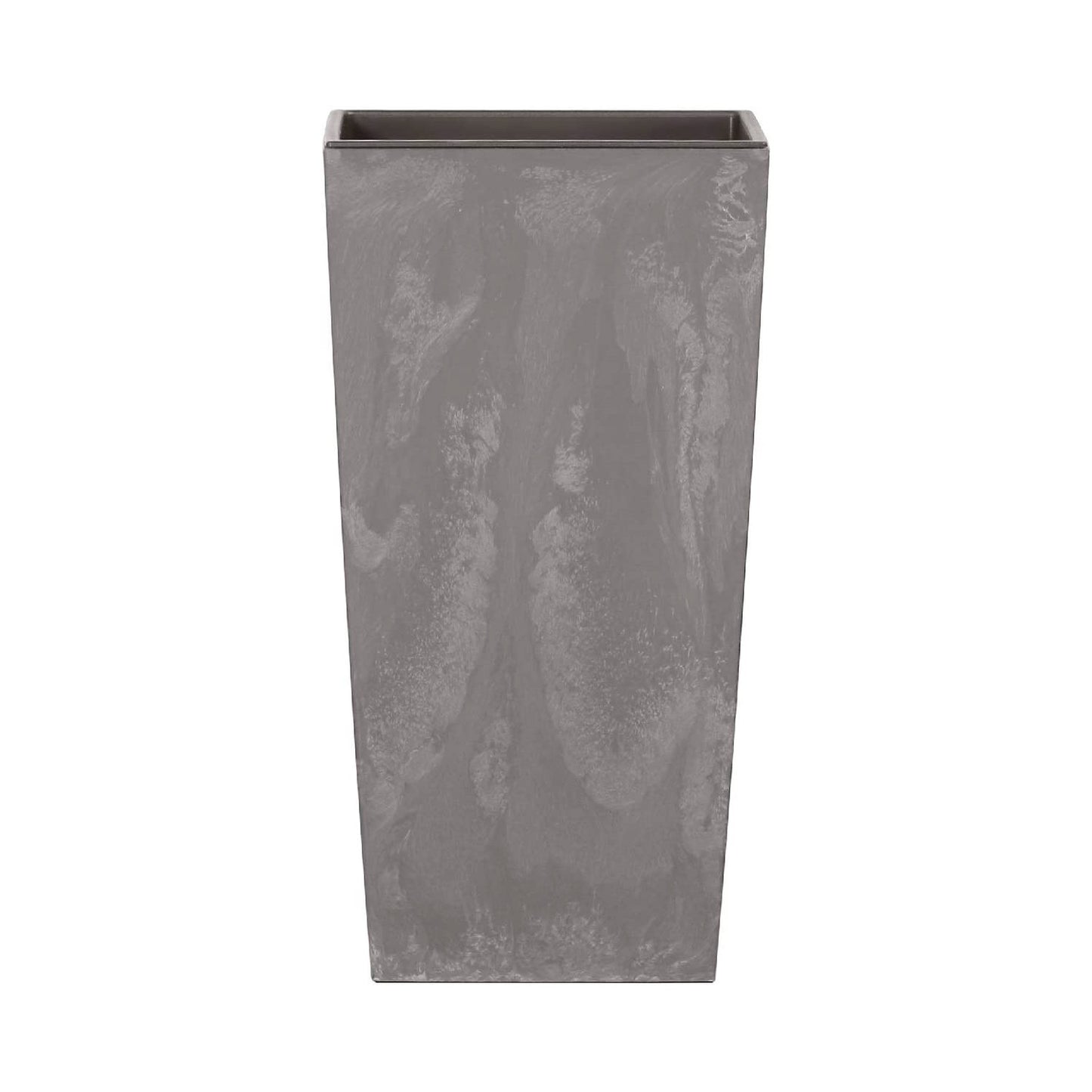 Maceta Alta 16,3 L Prosperplast Urbi Square Effect De Plástico Con Depósito En Color Gris Claro, 42 (alto) X 22 (ancho) X 22 (profundo) Cms