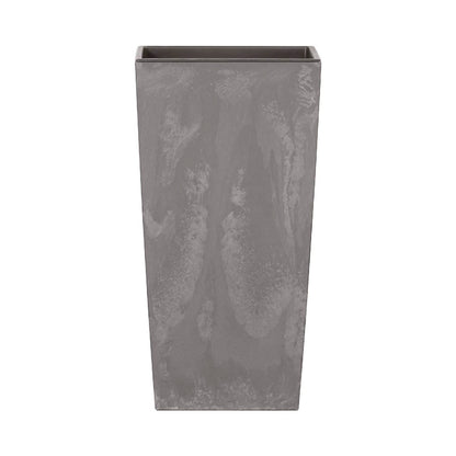 Maceta Alta 16,3 L Prosperplast Urbi Square Effect De Plástico Con Depósito En Color Gris Claro, 42 (alto) X 22 (ancho) X 22 (profundo) Cms