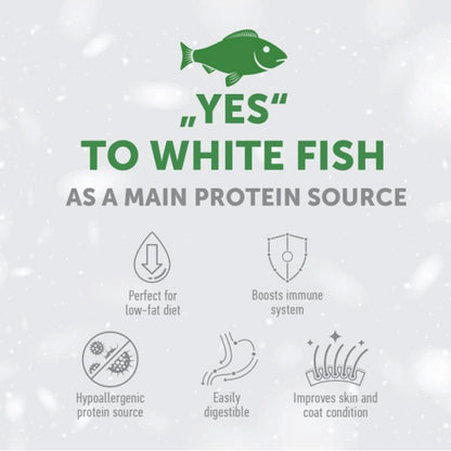 Nature's Protection White Dog Food Sem Grão Peixe Adulto Raças Pequenas 1,5 Kg