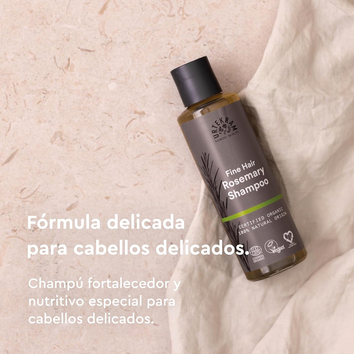 Pack de 2 Champôs Urtekram Alecrim para cabelos finos 500 ml