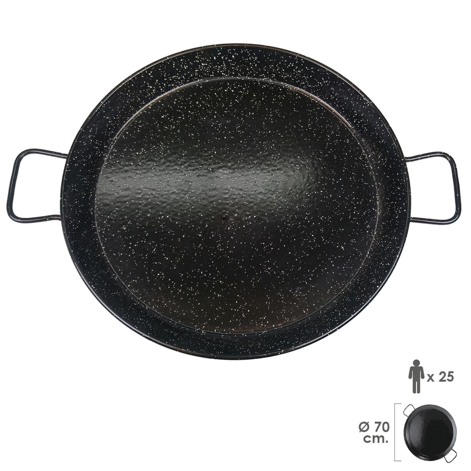 Paellera Valenciana Esmaltada 25personas/ 70 cm_3