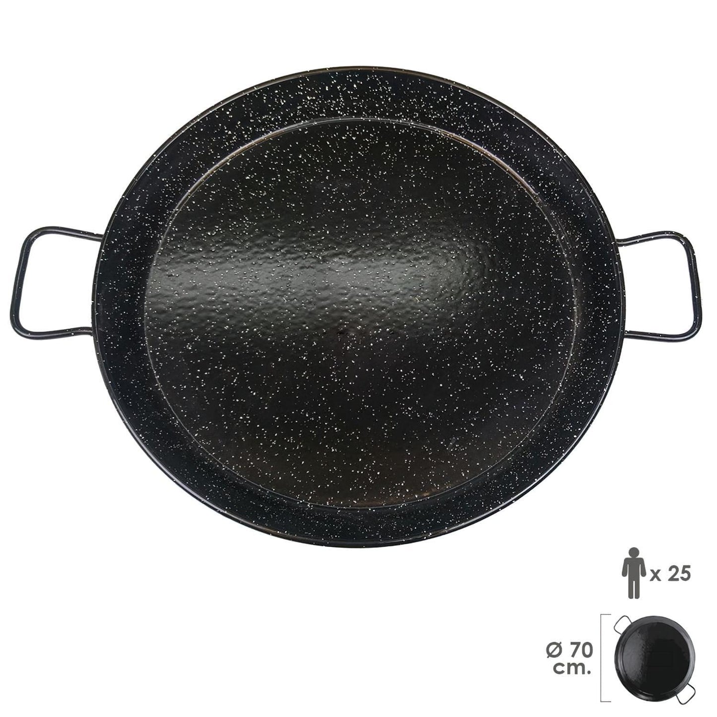 Paellera Valenciana Esmaltada 25personas/ 70 cm_2