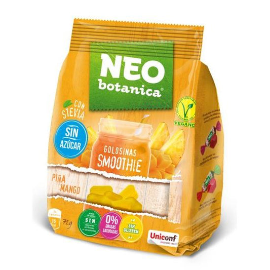 Gomas Vegan de Ananás e Manga com Stévia da Neo Botanica 72g