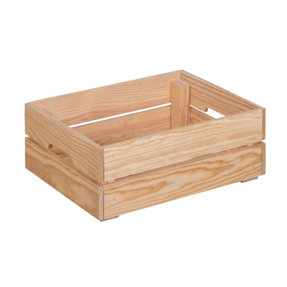 Caja De Madera Maciza Well Home Tono Natural 30x15x40 Cm_0
