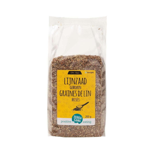 Linhaça castanha moída biológica Terrasana, 200 g