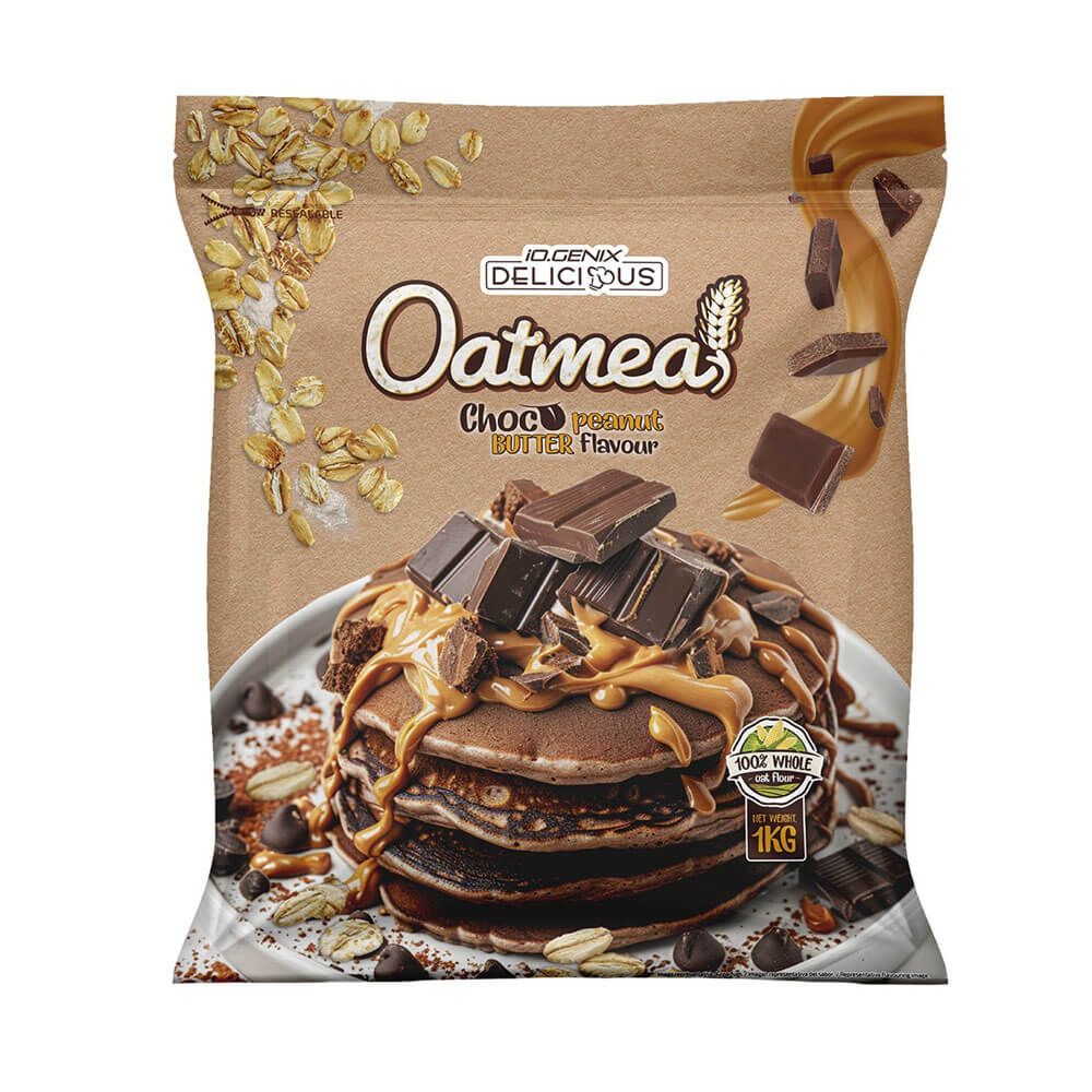Harina De Avena - 1kg - Chocolate Con Crema De Cachuetes - Avena - Io.genix_0