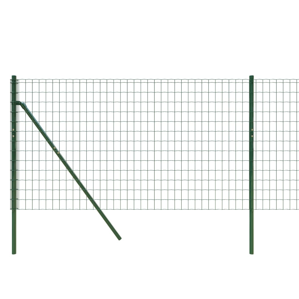 Cerca De Alambre De Acero Galvanizado Verde 1,1x10 M / Vetonek_4
