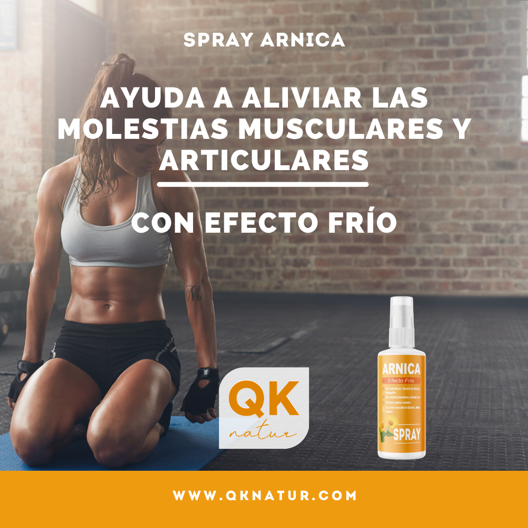 QKnatur - Arnica Spray Con Extracto De Garra Del Diablo (harpagofito) 100ml. - Efecto Frío. Dolor Muscular_1