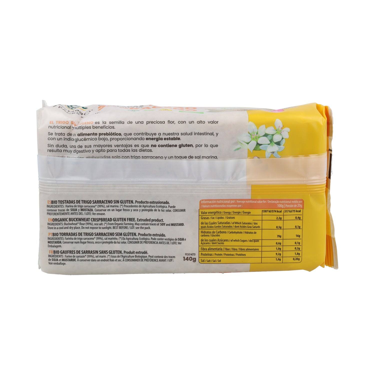 Tosta de trigo sarraceno biológico Sol Natural 140g