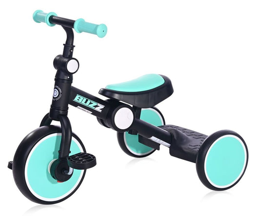 Triciclo Plegable Buzz Para Bebé Black Turquoise_0