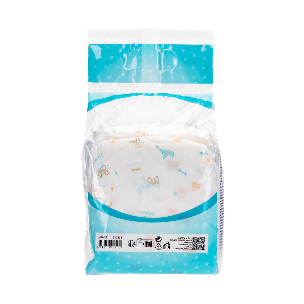 Fraldas Nobleza para cães machos XL 10 unidades