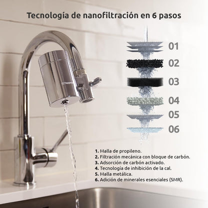 Filtro para torneira EcoPro Chrome SMR Tapwater, pacote anual