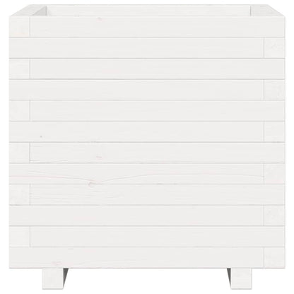 Jardinera Madera Maciza De Pino Blanco 50x50x49,5 Cm_4