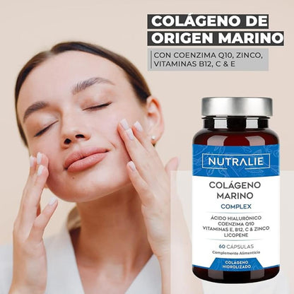 Nutralie Marine Collagen Complex Ácido Hialurónico Pele 60 Cápsulas