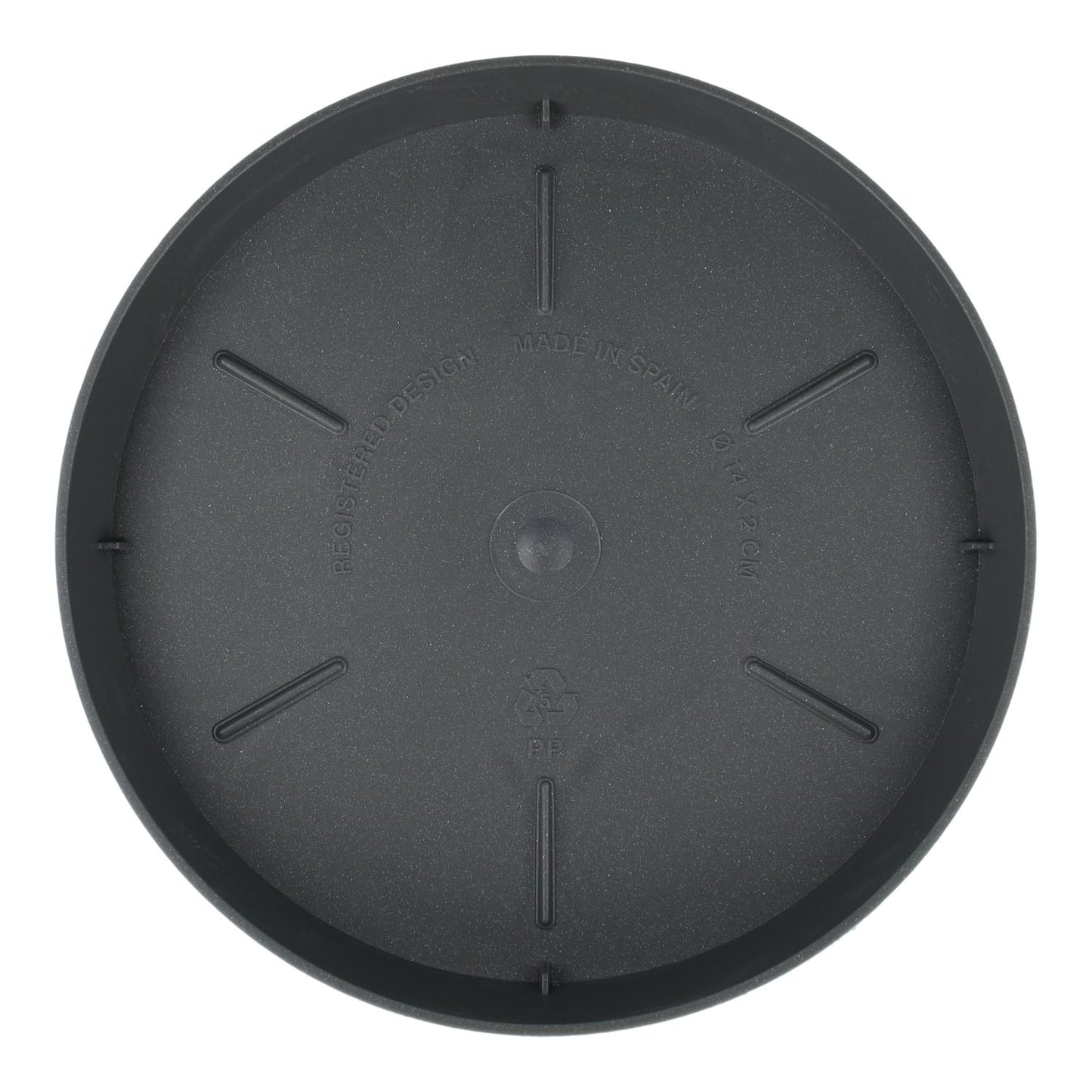 Pires para vaso de flores Tes cor antracite D 20 x 3 cm
