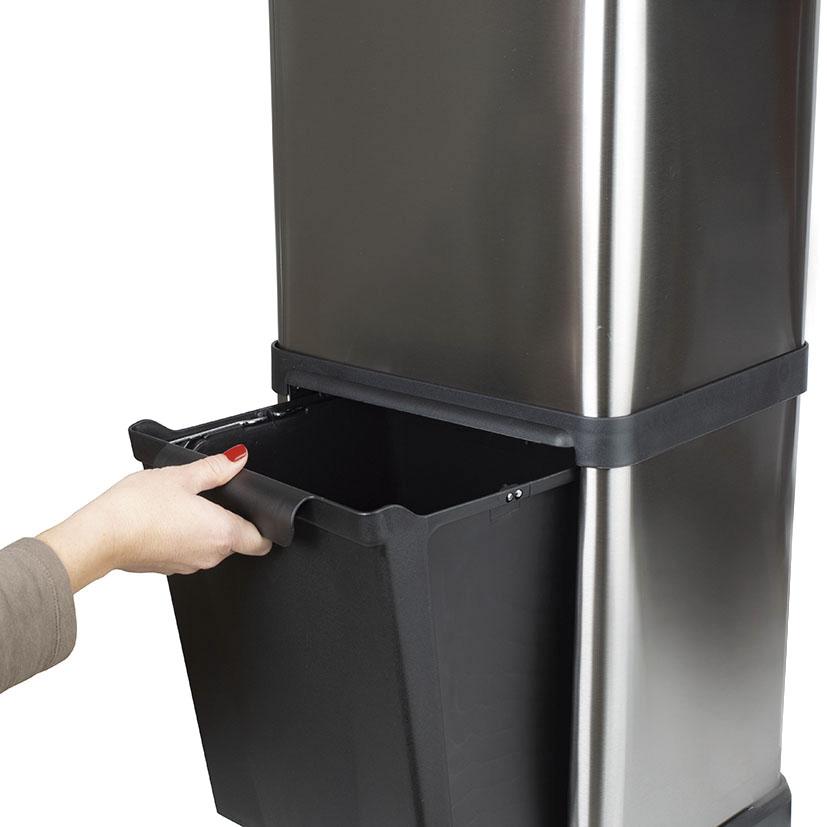 Cubo Pedal Ecológico 3 Compartimentos Habitex 32 L  (Reacondicionado)