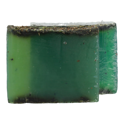 Sabonete natural de glicerina com folhas de hortelã e hortelã, Planeta Huerto, 100 g