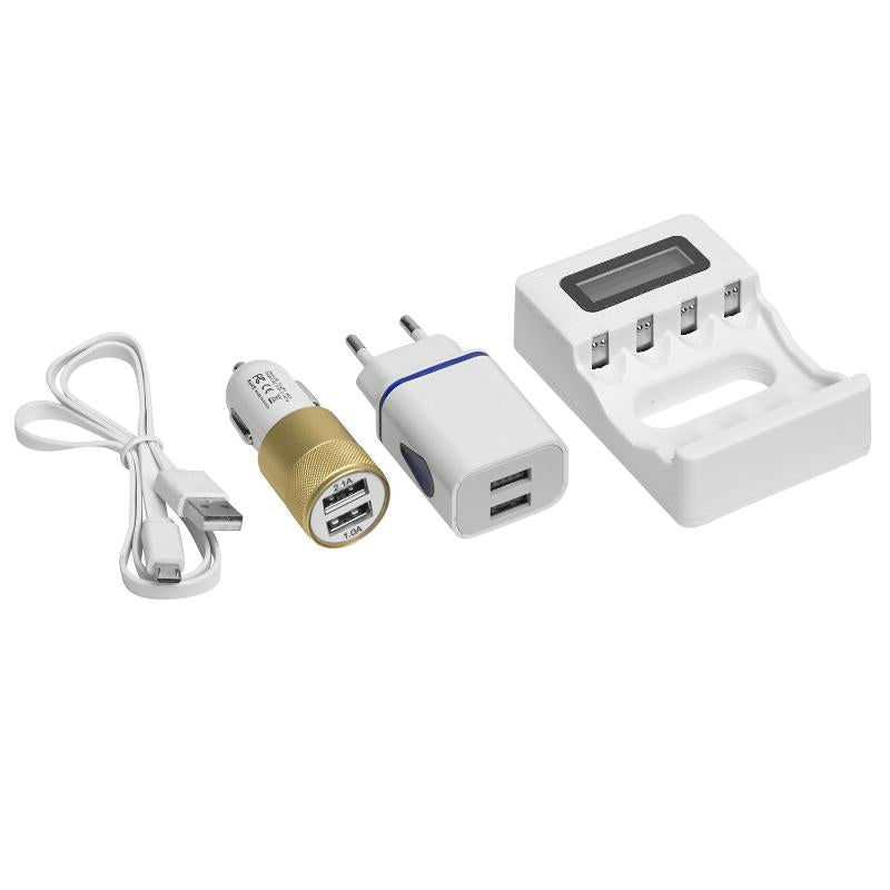 Cargador Pilas Maurer Casa / Coche Lr6 Y Lr3 (aa Y Aaa)_0