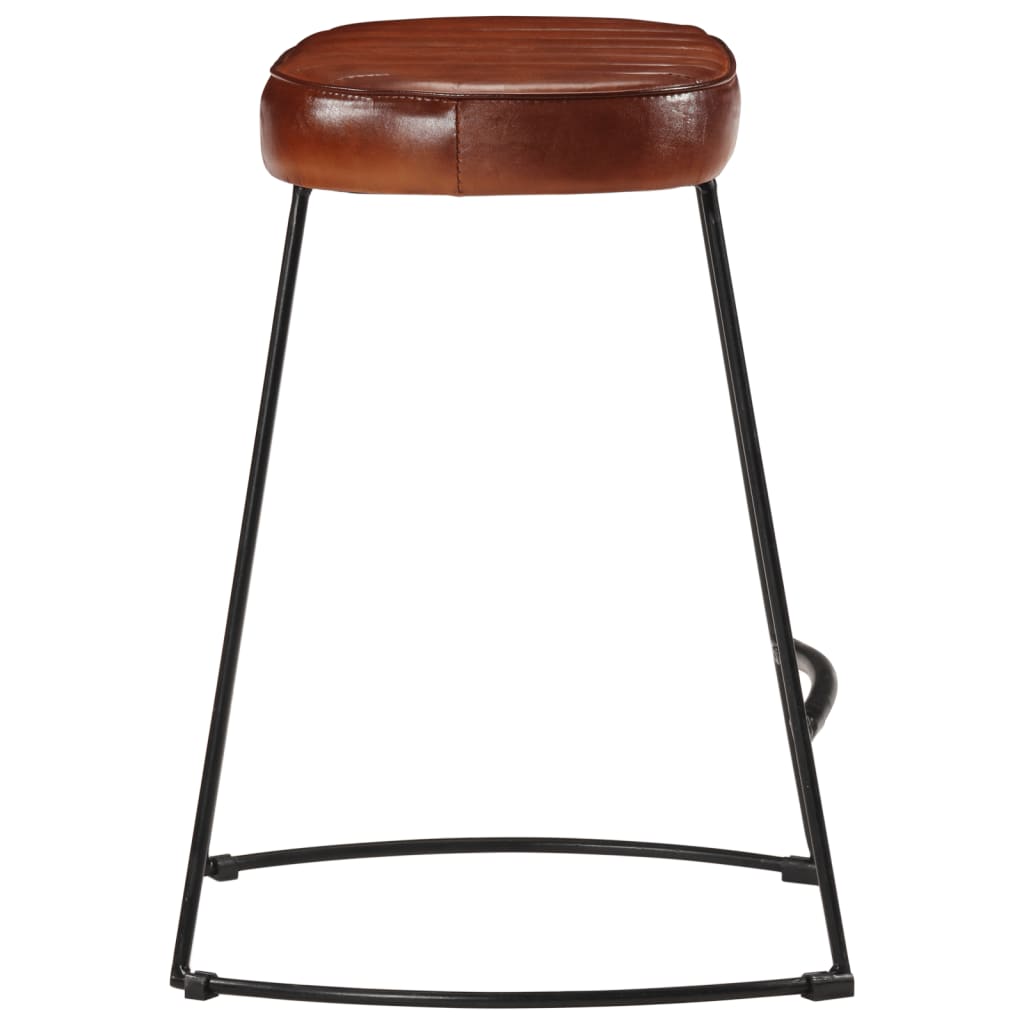 Taburetes De Bar 2 Uds Marrón Oscuro 40x29,5x53 Cm_2