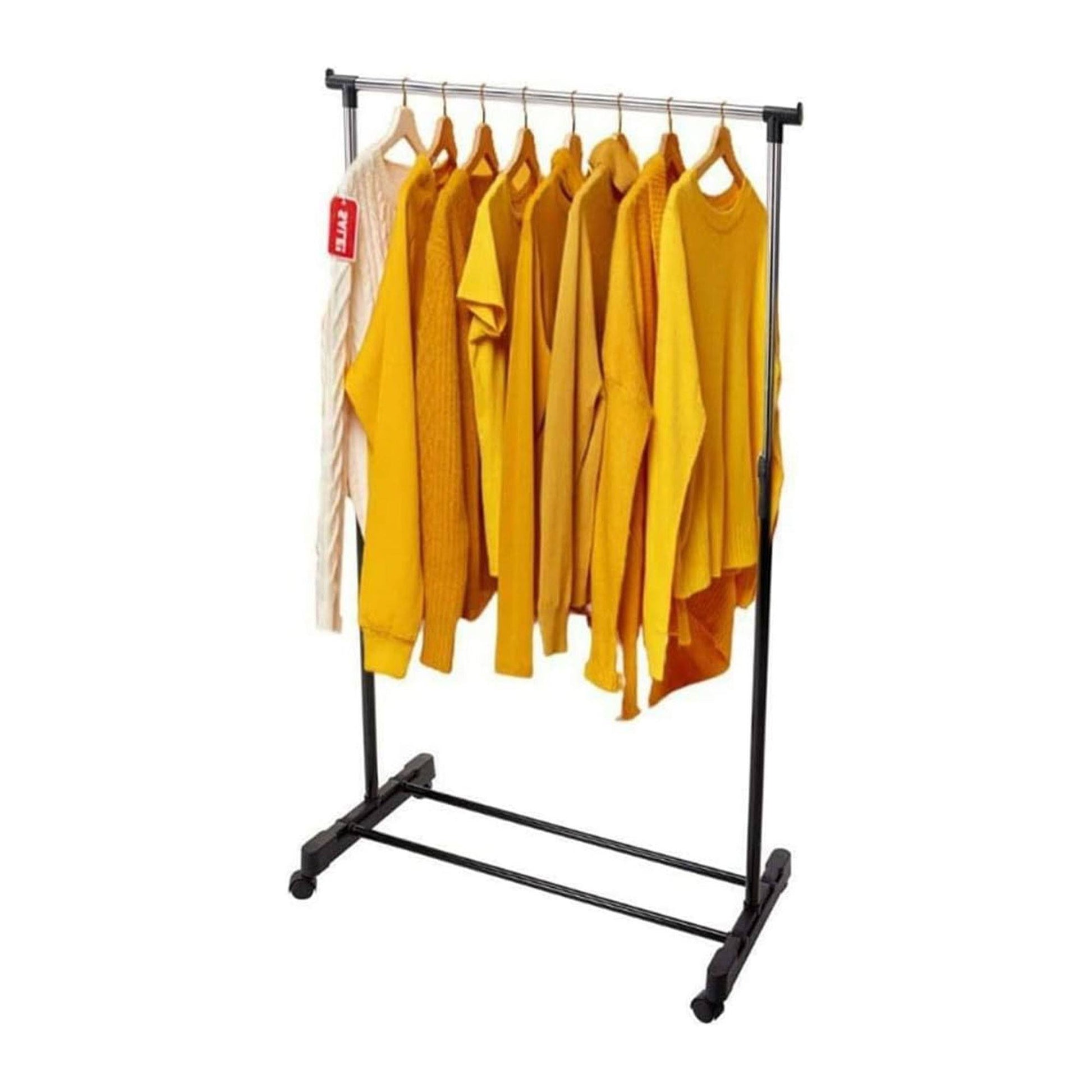 Well Home Estanteria Perchero Con Ruedas Acero Inoxidable H.90-160cm_2