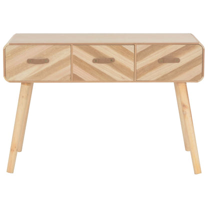 Mesa Consola De Madera Maciza 100x35x68 Cm_1
