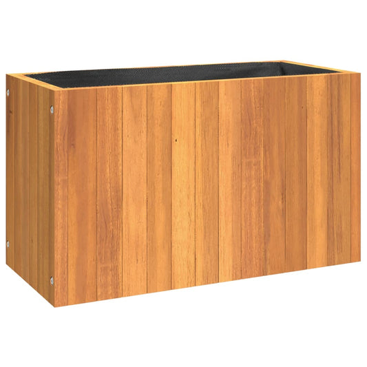Jardinera De Madera Maciza De Acacia 59x27,5x35 Cm_0