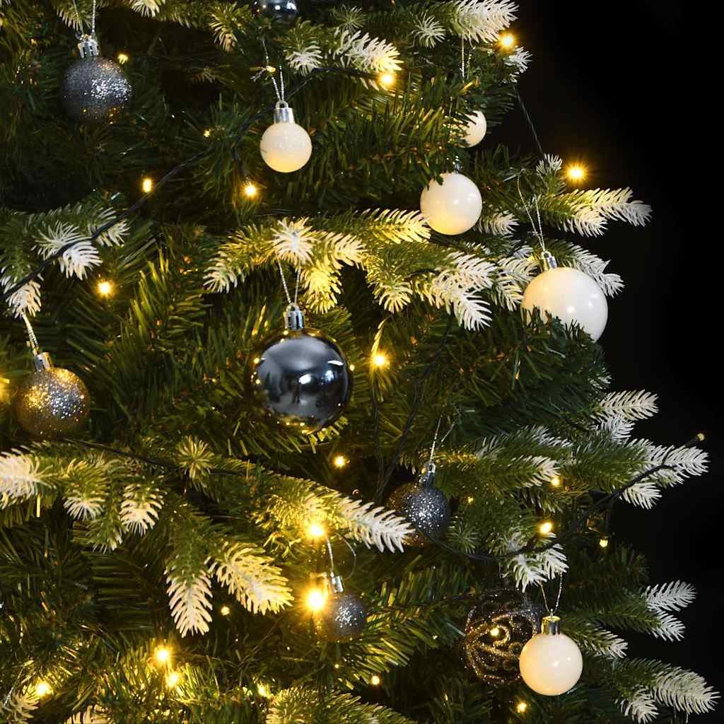 Vidaxl Árbol Navidad Artificial Con Bisagras 150 Led Y Bolas 120 Cm_1