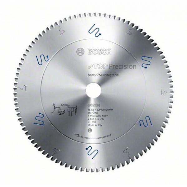 Disco multimaterial Bosch para serra circular 305 x 30 mm 96 dentes