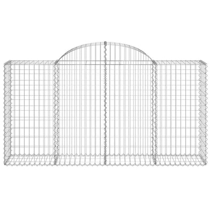 Cestas De Gaviones 4 Uds Forma De Arco Hierro 200x50x100/120cm_3