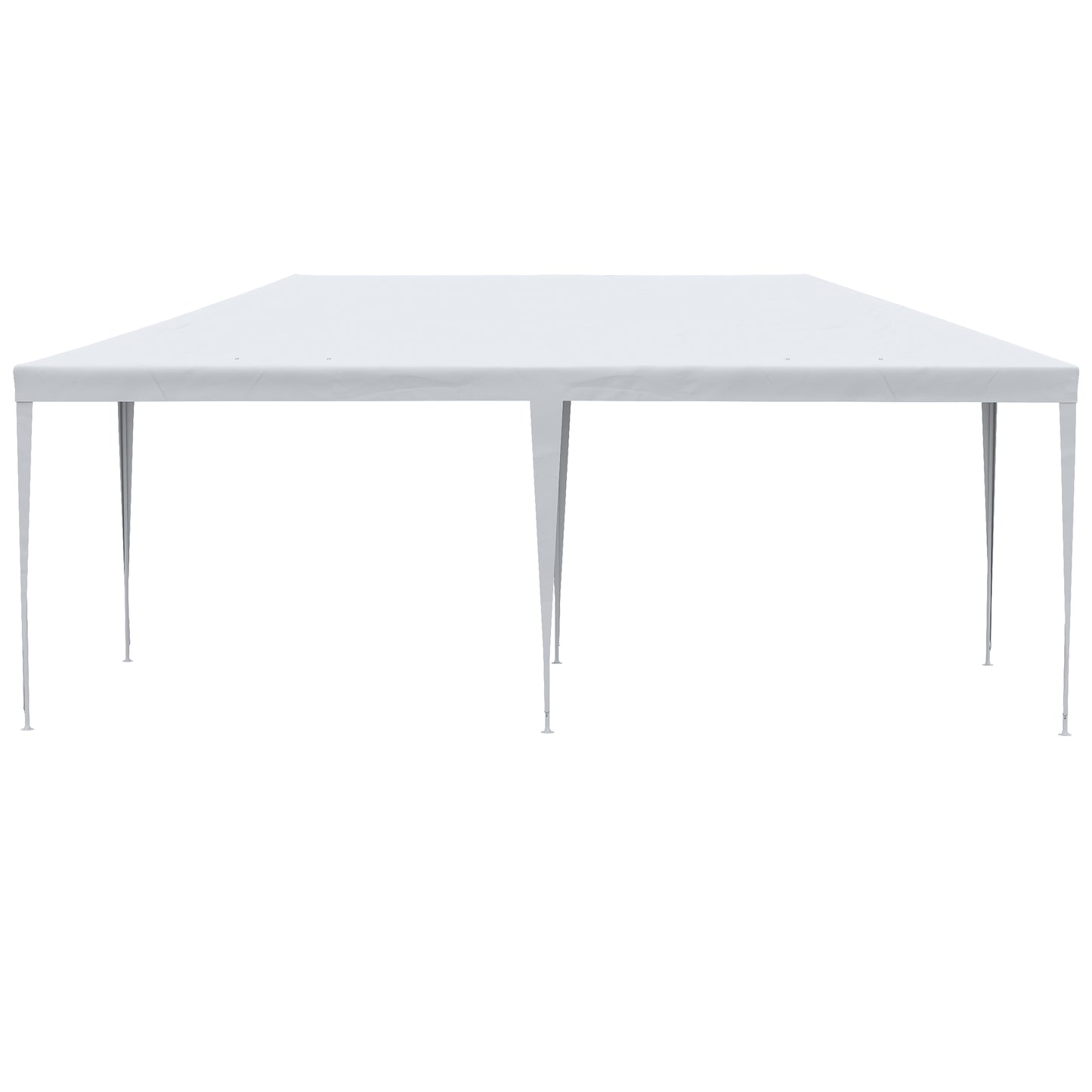 Outsunny Carpa De Jardín Con Laterales Desmontables 6x3 M 4 Ventanas Blanco_4