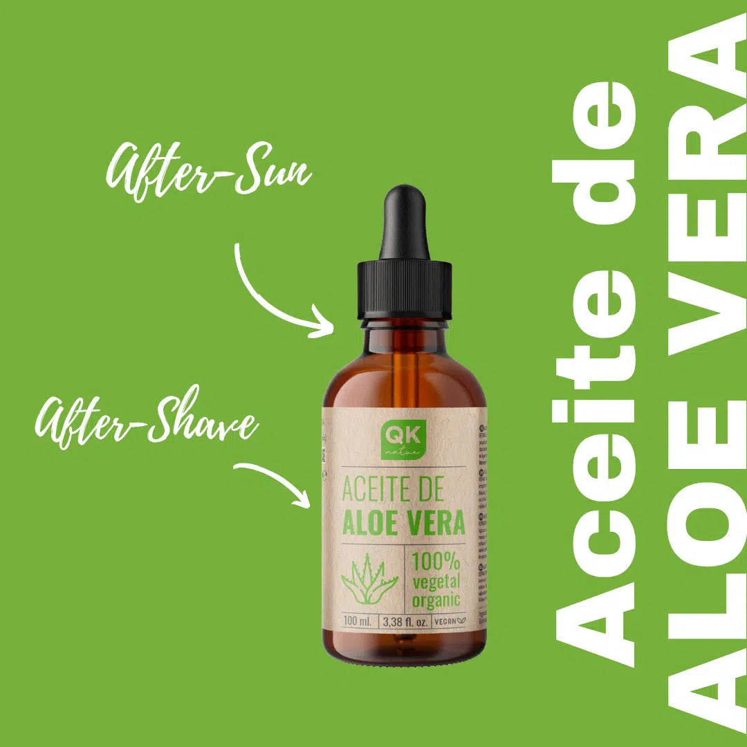 QKnatur - Aceite De Aloe Vera - Puro Y Orgánico - 100 Ml - Cuidado Intensivo Para Rostro, Cuerpo, Cabello_1