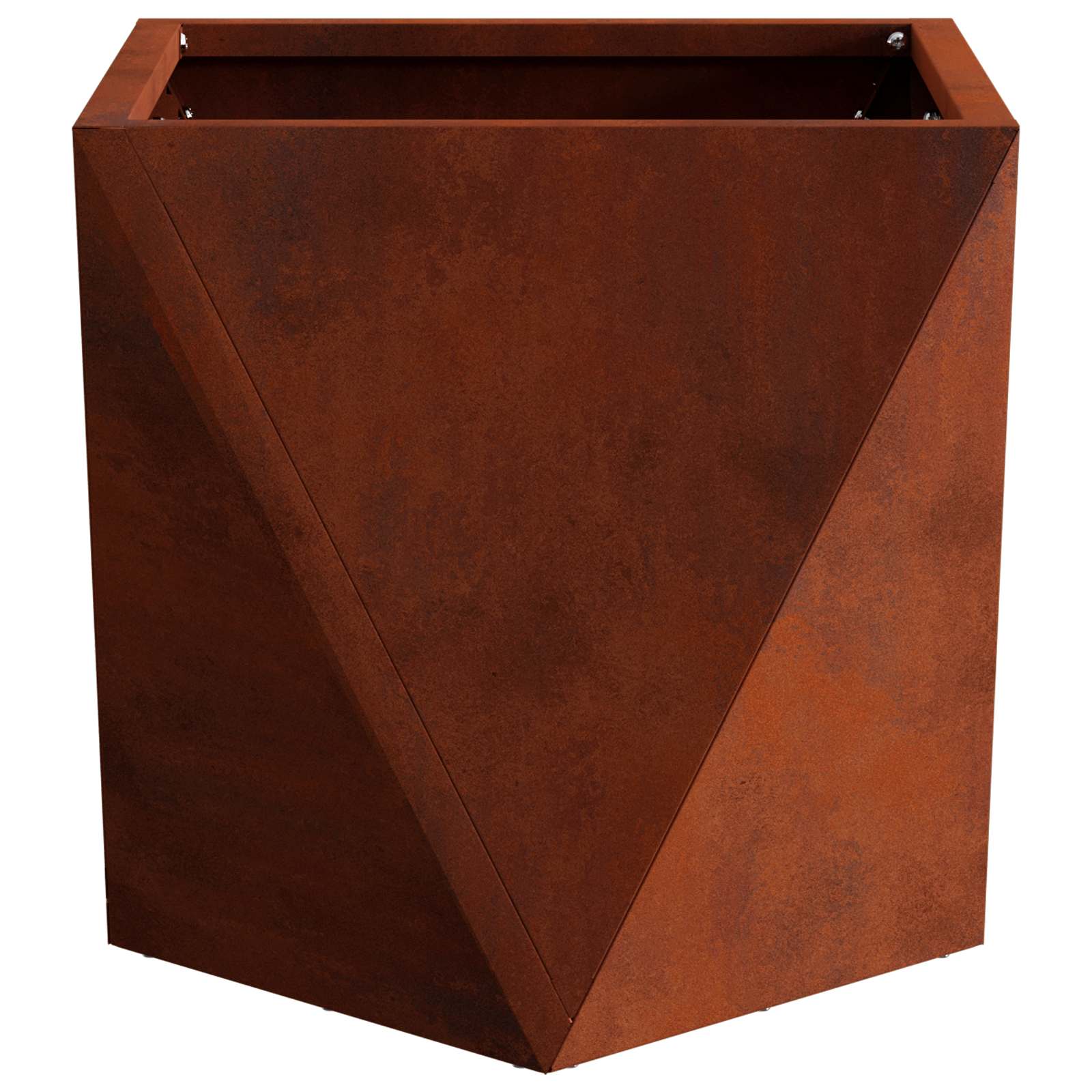 Jardinera 2 Pcs Oxidado 30 X 30 X 30 Cm Acero Autopatinable_5