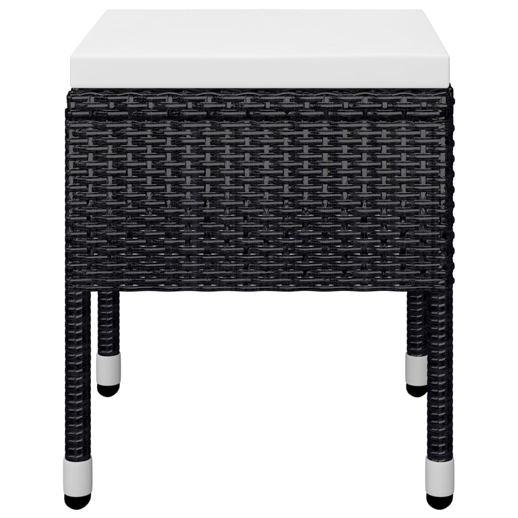 Juego De Comedor De Jardín 9 Piezas Negro / Vetonek_2