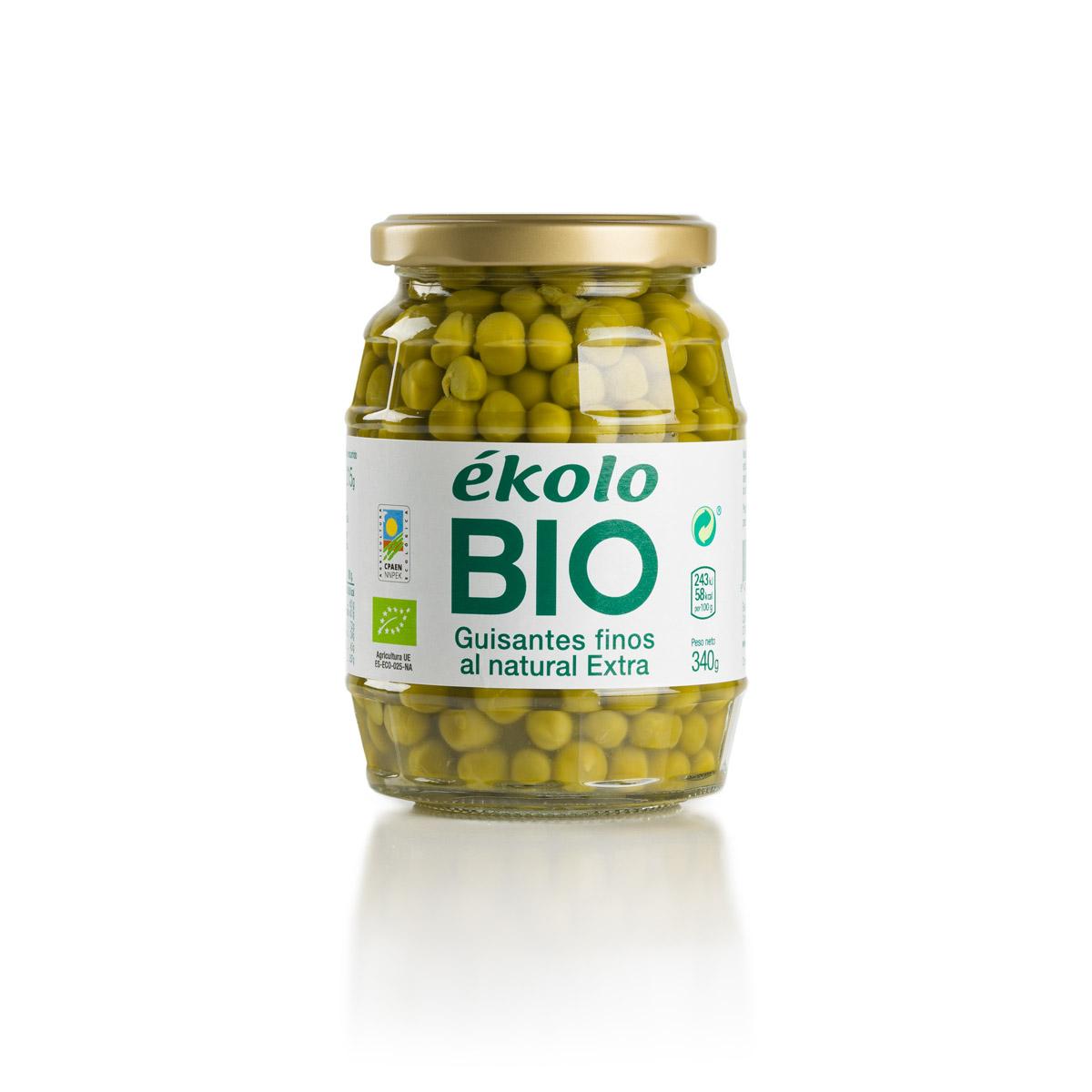 Ervilhas Biológicas em Conserva Natural ékolo 345 g
