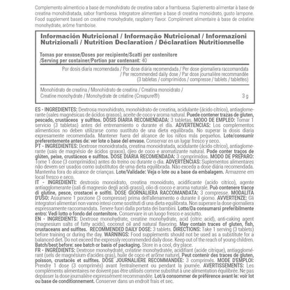 Creatina Monohidrato (creapure®) - 120 Tabletas Masticables - Frambuesa - Aumenta La Fuerza - Masmusculo_4