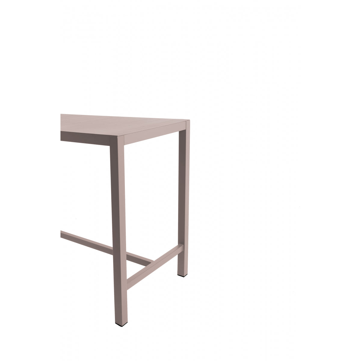 Inari Taupe Mesa Alta De Bar Para 4 Personas Aluminio 140x70x103cm - Mobiliario De Jardin_1