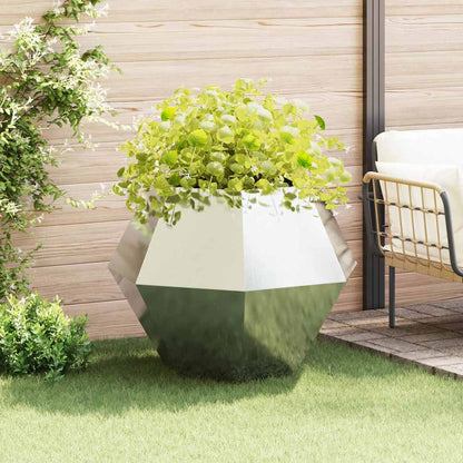 Jardinera Plateado 100 X 100 X 80 Cm Acero Inoxidable_1
