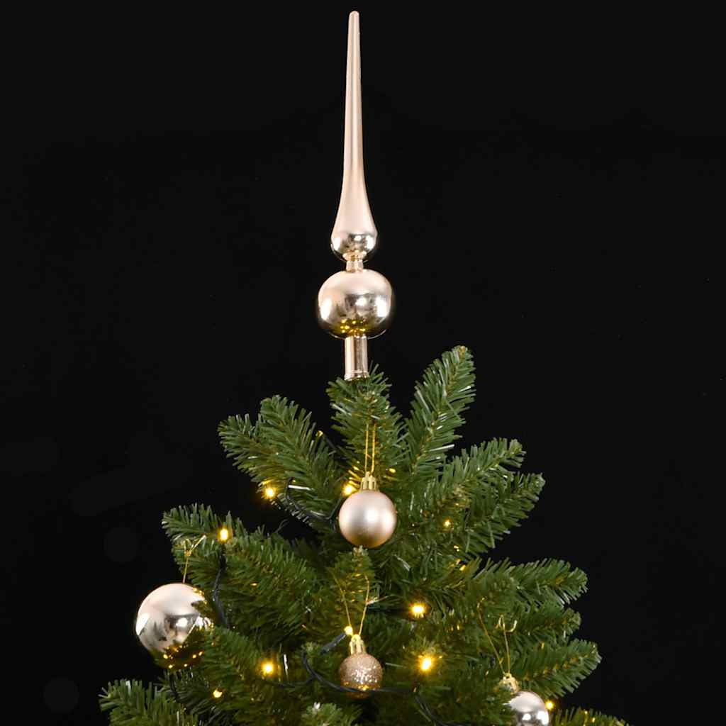 Vidaxl Árbol De Navidad Artificial Con Bisagras 300 Led Y Bolas 270 Cm_1