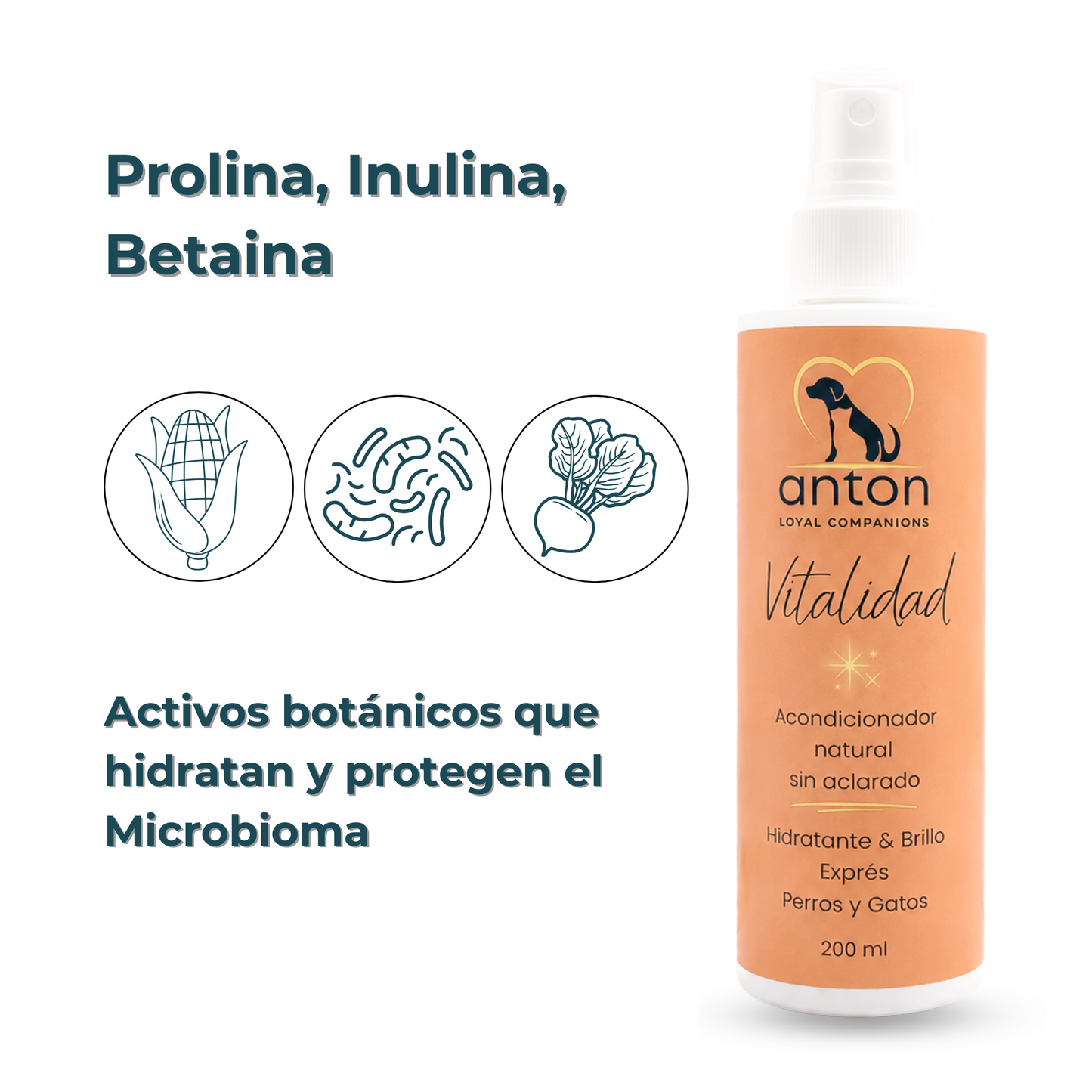 Acondicionador sin aclarado para el cuidado del pelaje de perros y gatos – 200 ml_3