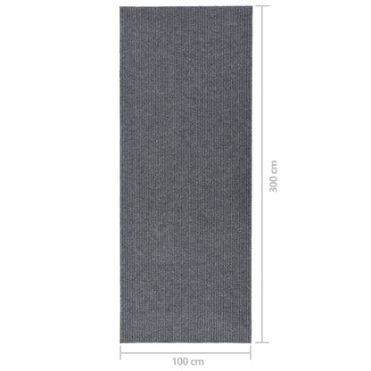 Vidaxl Alfombra De Pasillo Atrapa Suciedad 100x300 Cm Gris_2
