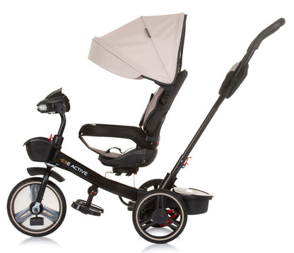 Triciclo Con Capota Y Mango Parental Be Active Macadamia_1