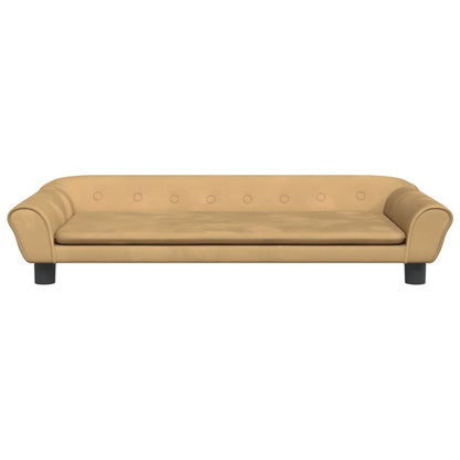 Cama Para Perros De Terciopelo Marrón 100x50x21 Cm / Vetonek_4