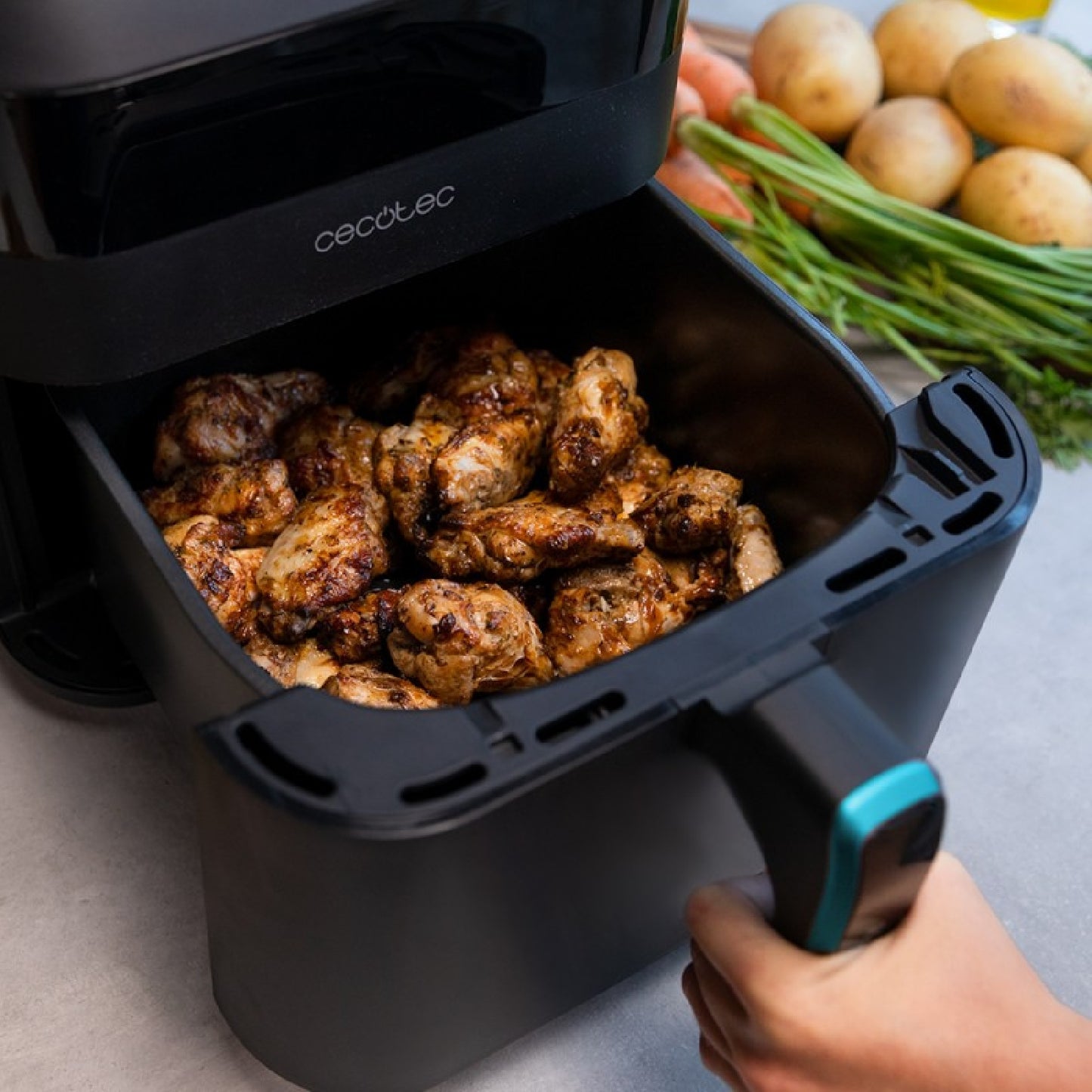 Freidora Sin Aceite 6 L De Aire Cecofry Experience 6000. 1700 W, Tecnología Perfectcook, Temperatura Regulable De 80 A 200ºc, Panel De Control Tácti_2