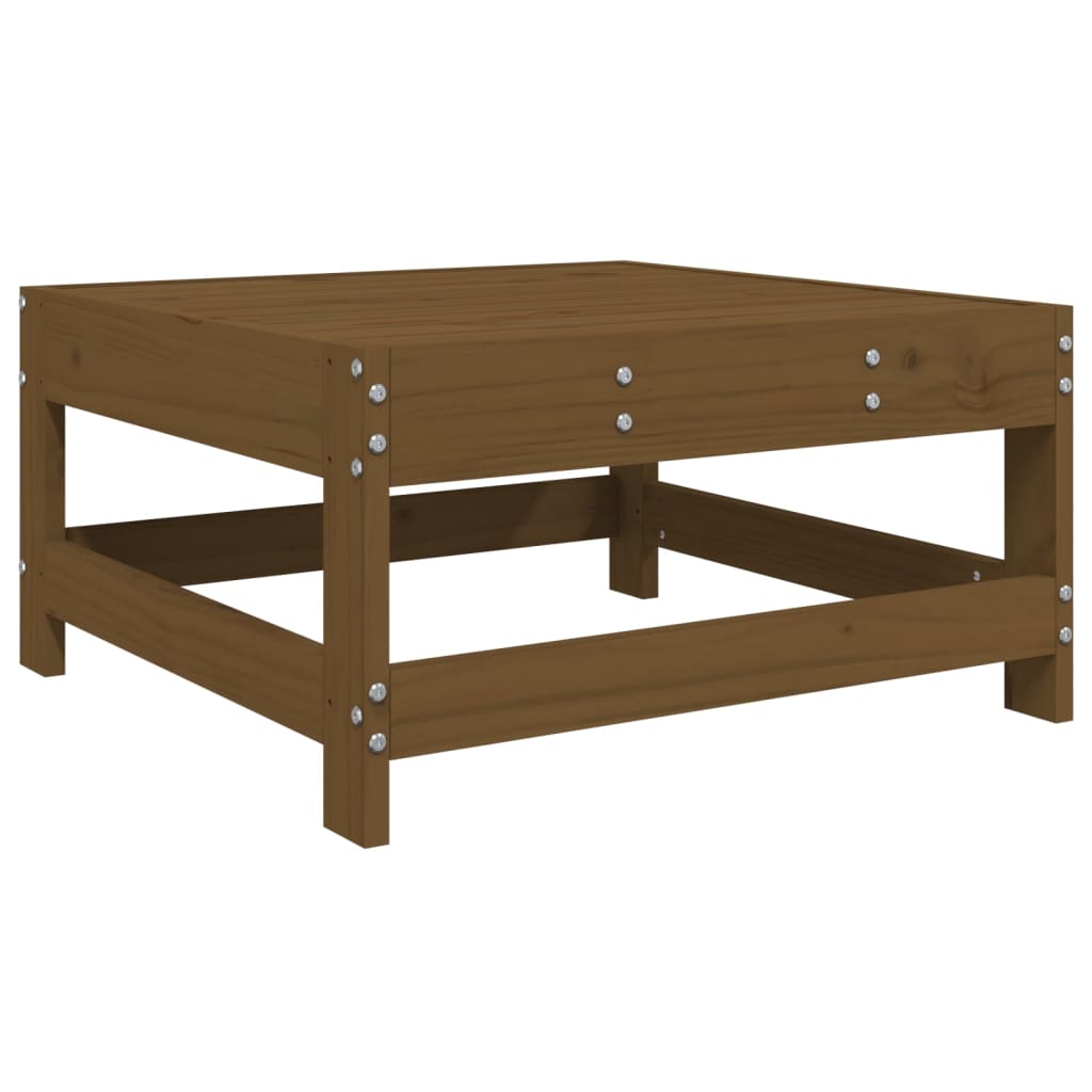 Vidaxl Juego De Muebles Jardín 7 Pzas Madera Maciza Pino Marrón Miel_5