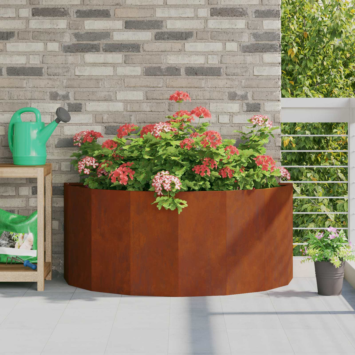 Jardinera Oxidado 120 X 60 X 50 Cm Acero Autopatinable_1