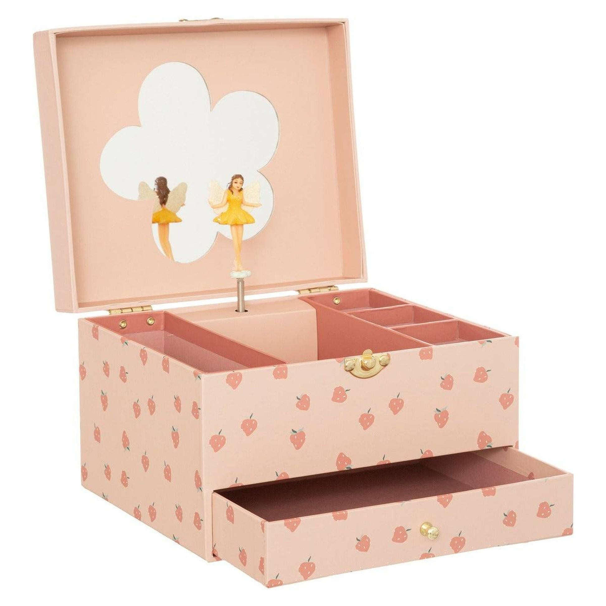 Caja De Música Y Joyero Infantil Rosa_0