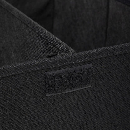 Cesta De Ropa Colors 74l Mdf Y Poliéster Negro Kohl_4